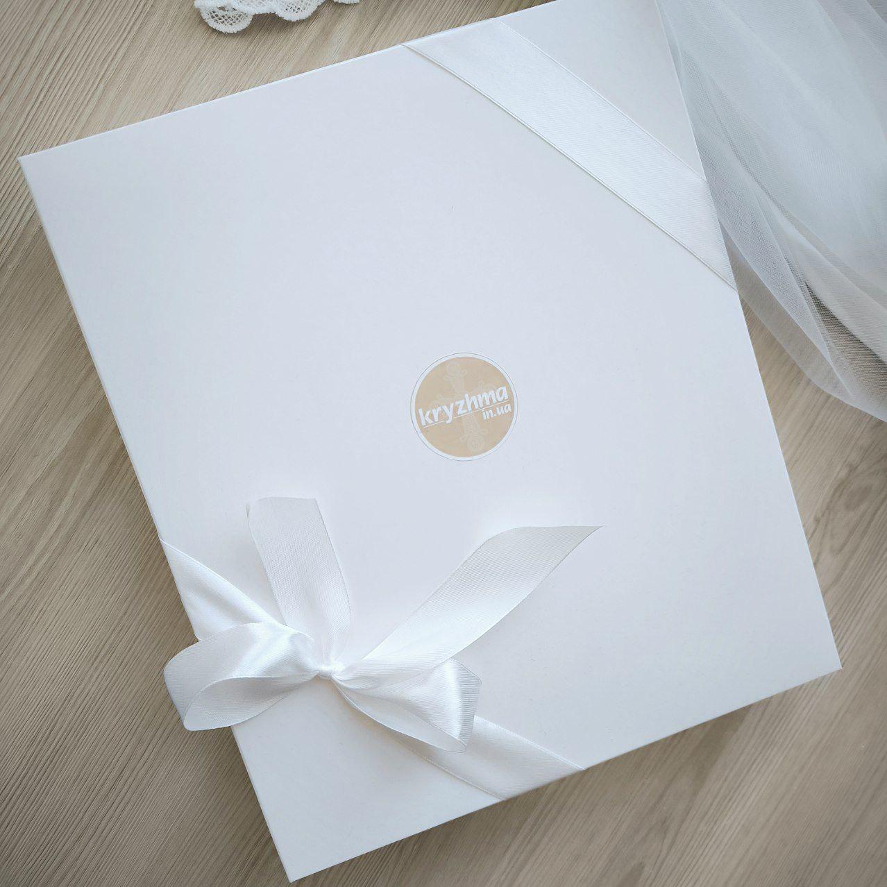 Набір для хрещення іменний Світла любов махрова крижма/мішечки для локону та зберігання (2178135712) - фото 6