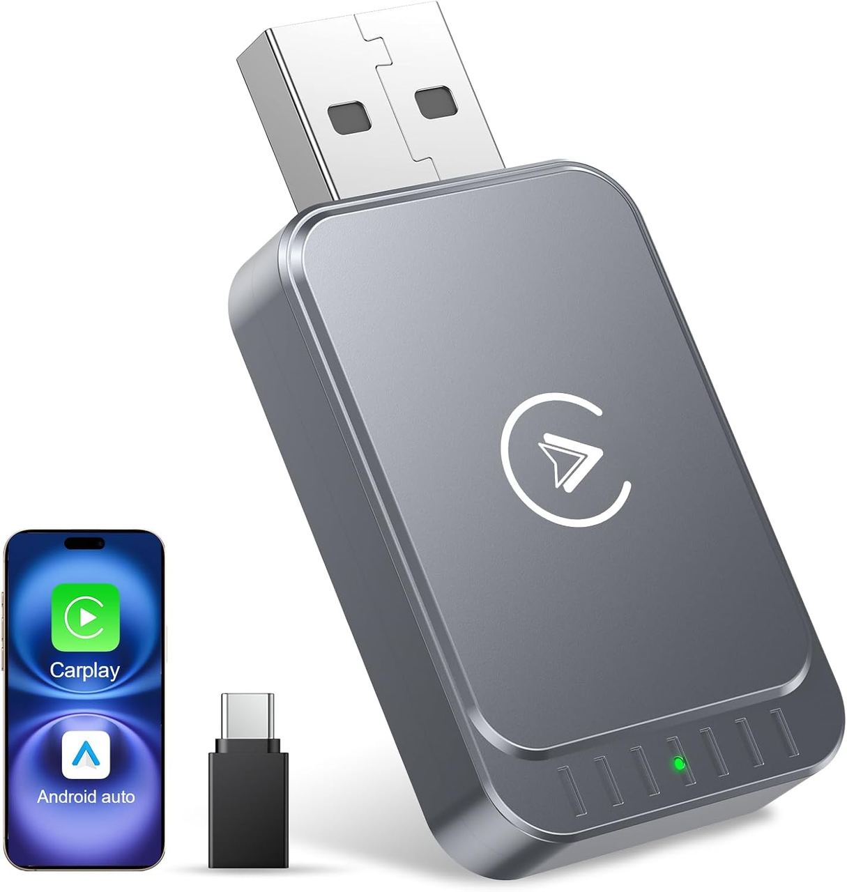 Адаптер беспроводной 2в1 AuroraLink Carplay для Apple iPhone и Android Auto (2906630817)