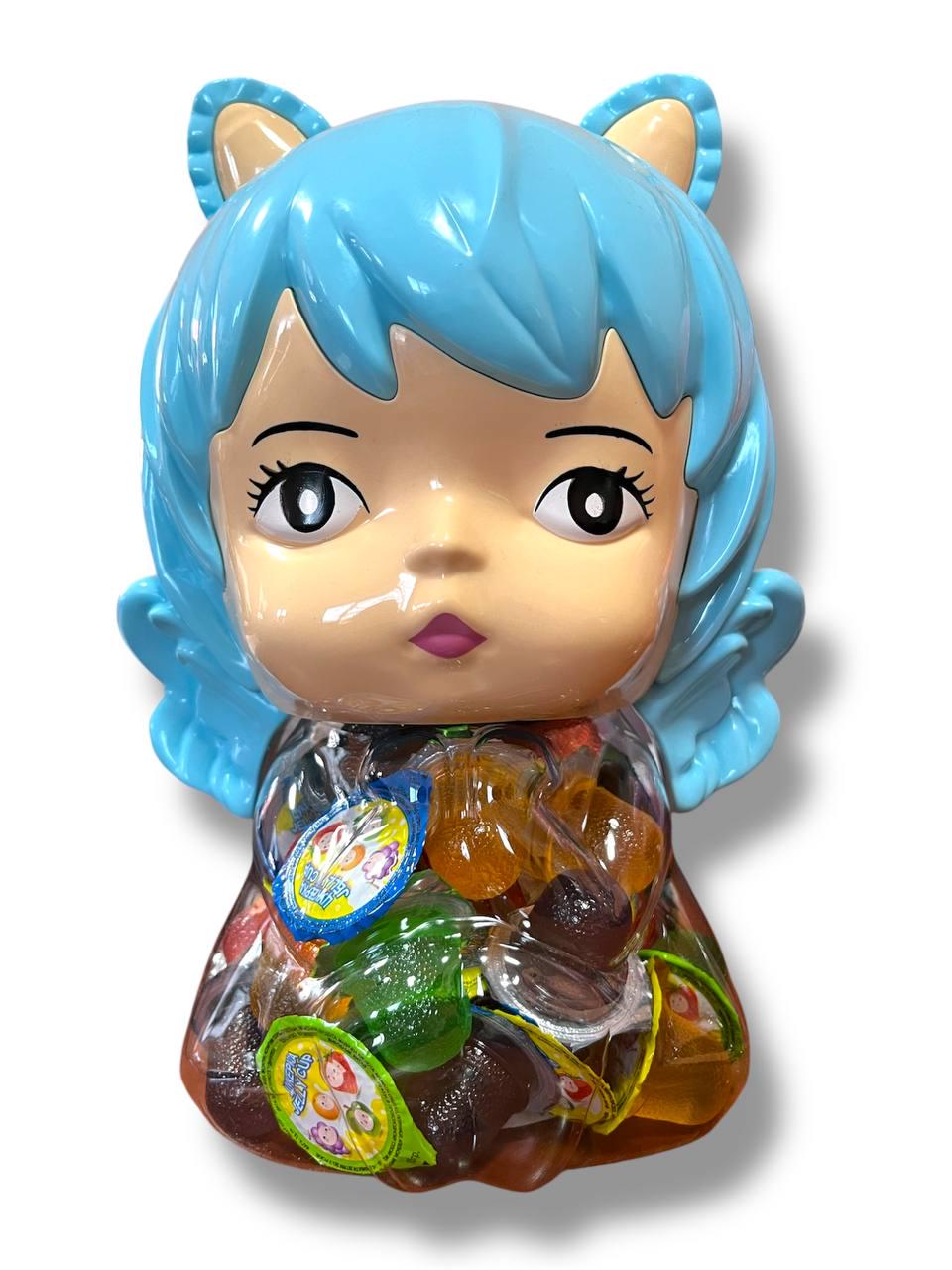 Желе фруктовое Akbulak Девочка с ушками в банке-копилка 100 шт.Голубой (00000006355)