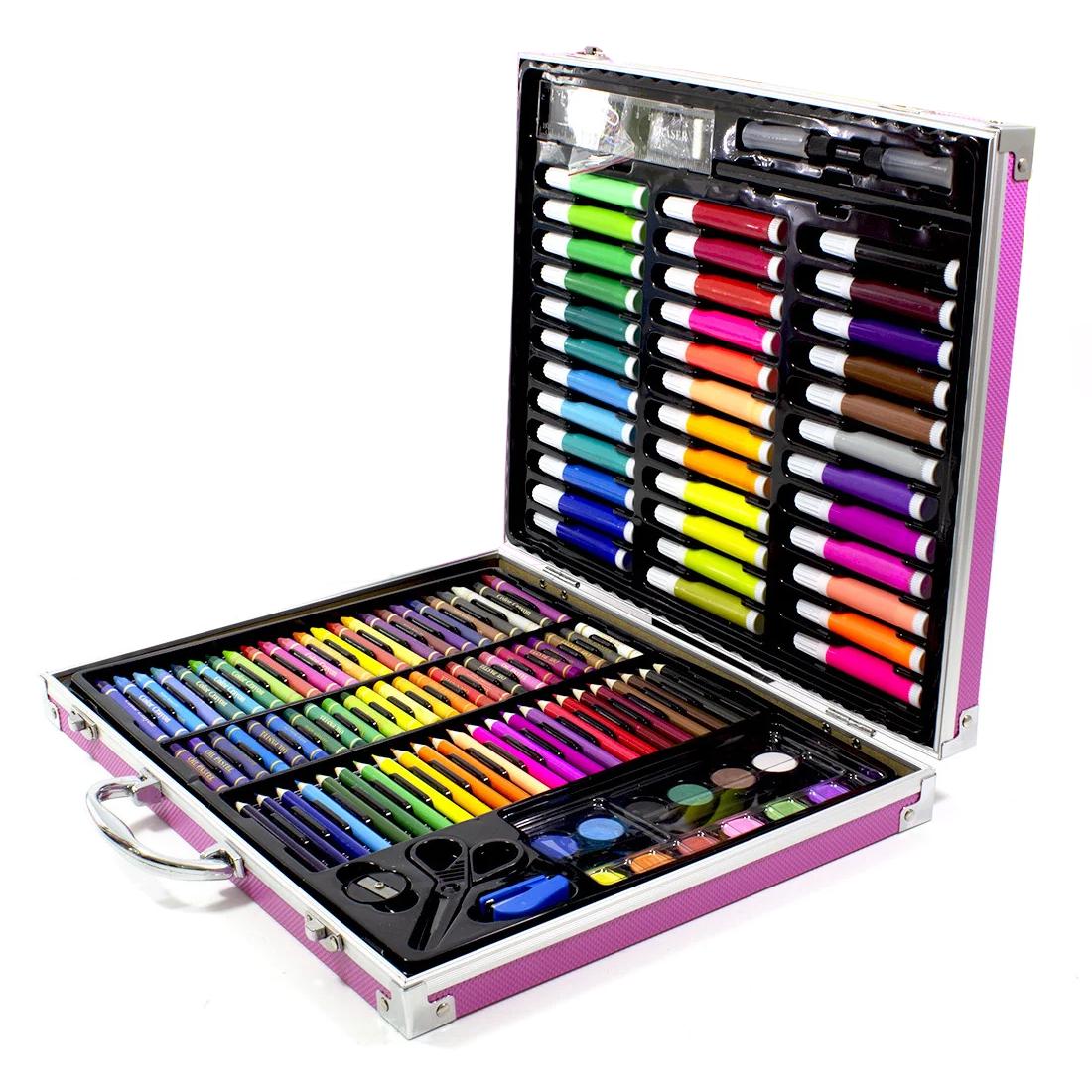 Набор для рисования c чемоданчиком 150 пр. UFT ArtSet Metal Розовый