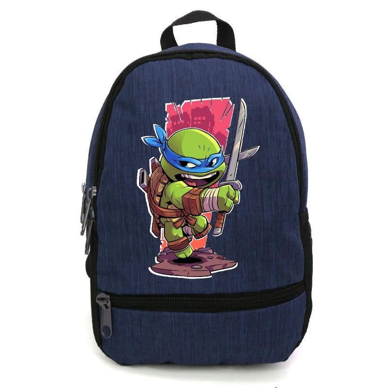 Школьный рюкзак Cappuccino Toys ninja turtle-012 с принтом Черепашки ниндзя 12,5 л Синий (1381809895)