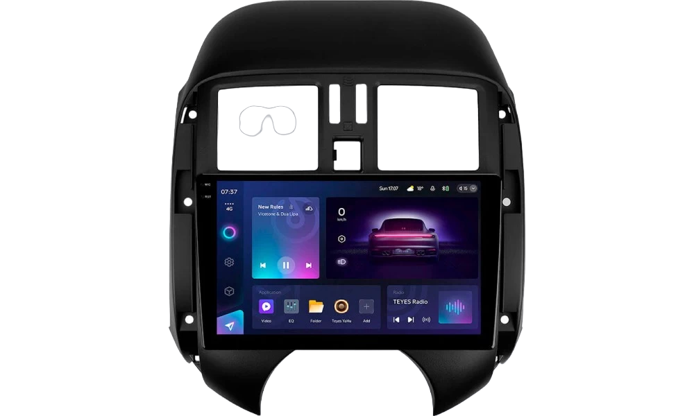 Магнитола штатная Teyes CC3 2K 4/32 GB для Nissan Sunny Versa C17 2012-2014 г. 9" (AR-80589)