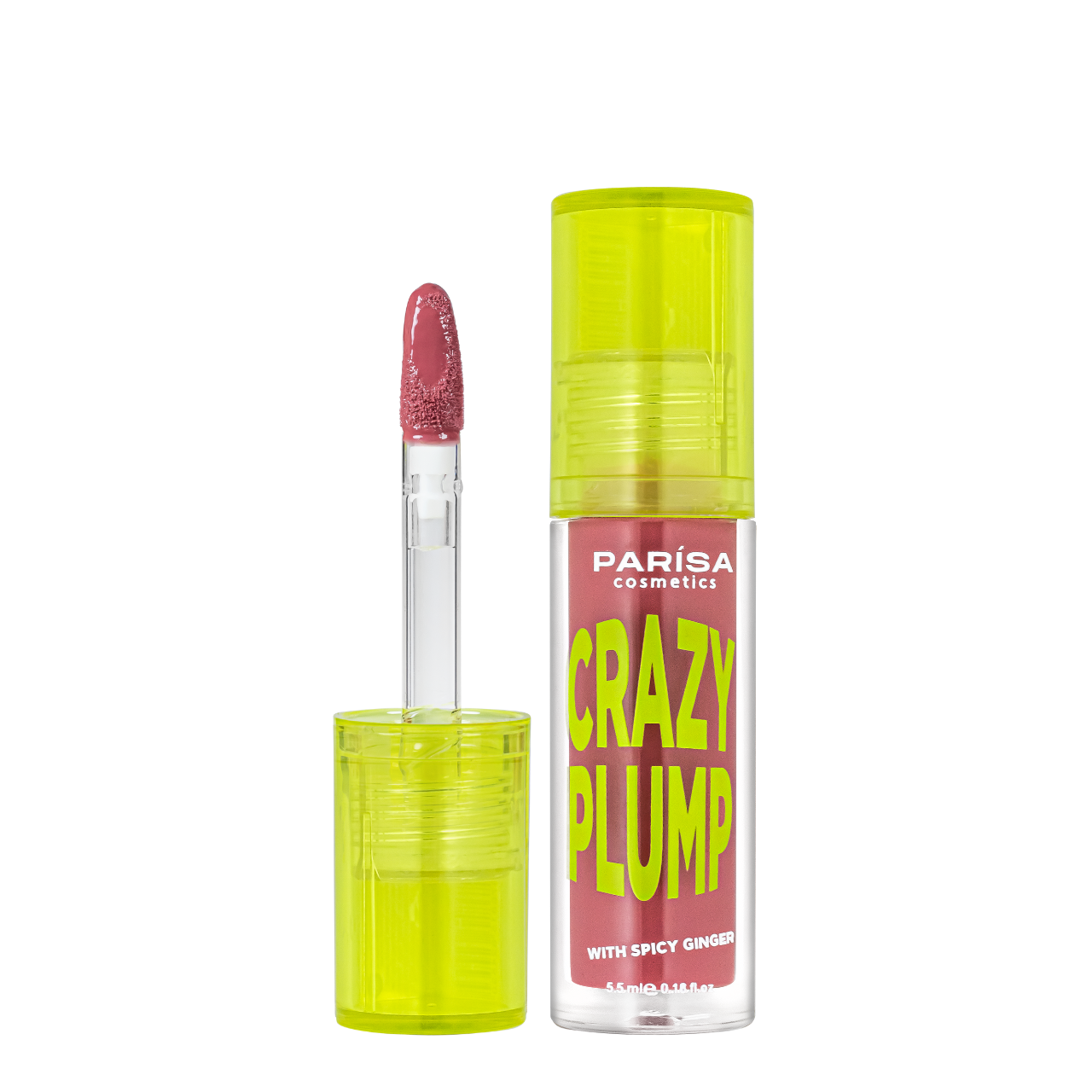 Блиск-плампер для об'єму губ Parisa Cosmetics Crazy Plump 5,5 мл 103 Fashion pink Світло-вишневий (13350426)