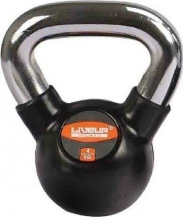 Гиря LiveUp RUBBER KETTEL DUMBELL 4,0 кг Чорний (LS2044-4) Гиря LiveUp RUBBER KETTEL DUMBELL 4,0 кг Чорний (LS2044-4)