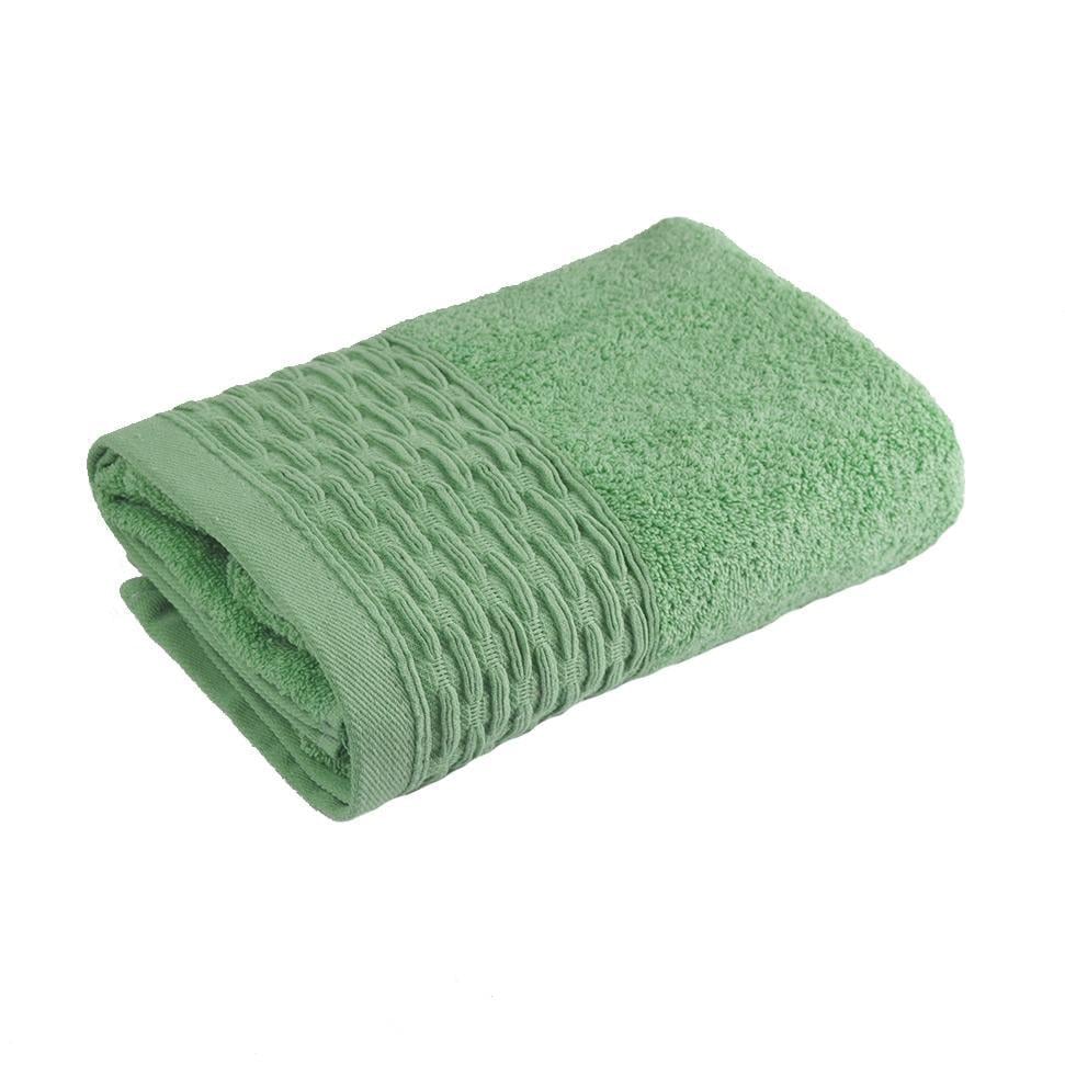Махровое полотенце GM Textile Polosa 50х90 см Оливковый
