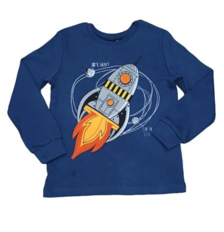 Футболка з довгим рукавом для хлопчика Bembi ФБ 562 116 см Синій