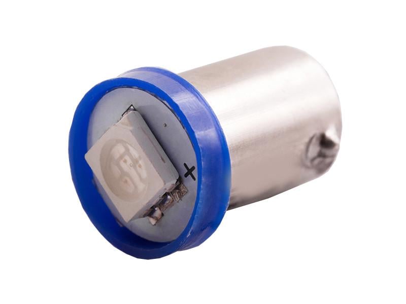 Автолампа светодиодная BA9S T4W 24 В SMD5050-1led Синий (801)