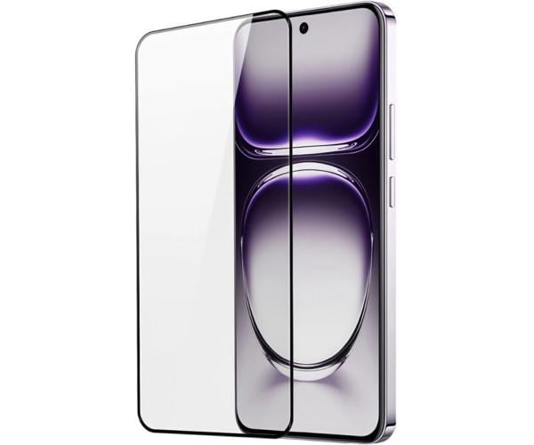 Защитное стекло 3D Tempered Glass Full Screen для Oppo Reno12 с рамкой для поклейки, Black