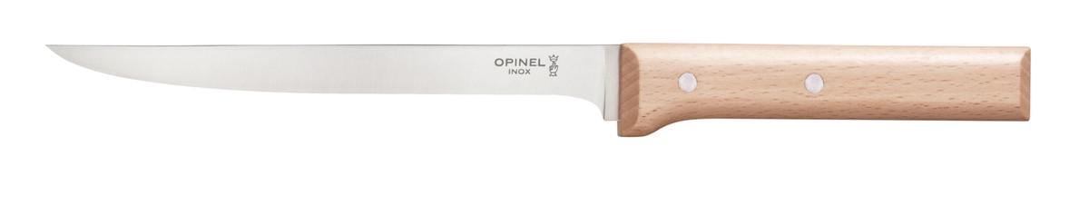 Кухонный нож для мяса и рыбы филейный Opinel №121 с эргономичной рукояткой на заклепках штампованная нержаевая сталь 180 мм (2784557459)