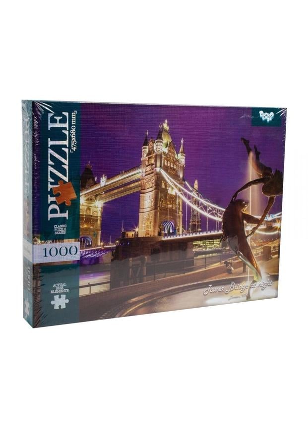 Пазлы детские Danko Toys Tower Bridge at night 475х680 мм 1000 элементов (C1000-10-01)