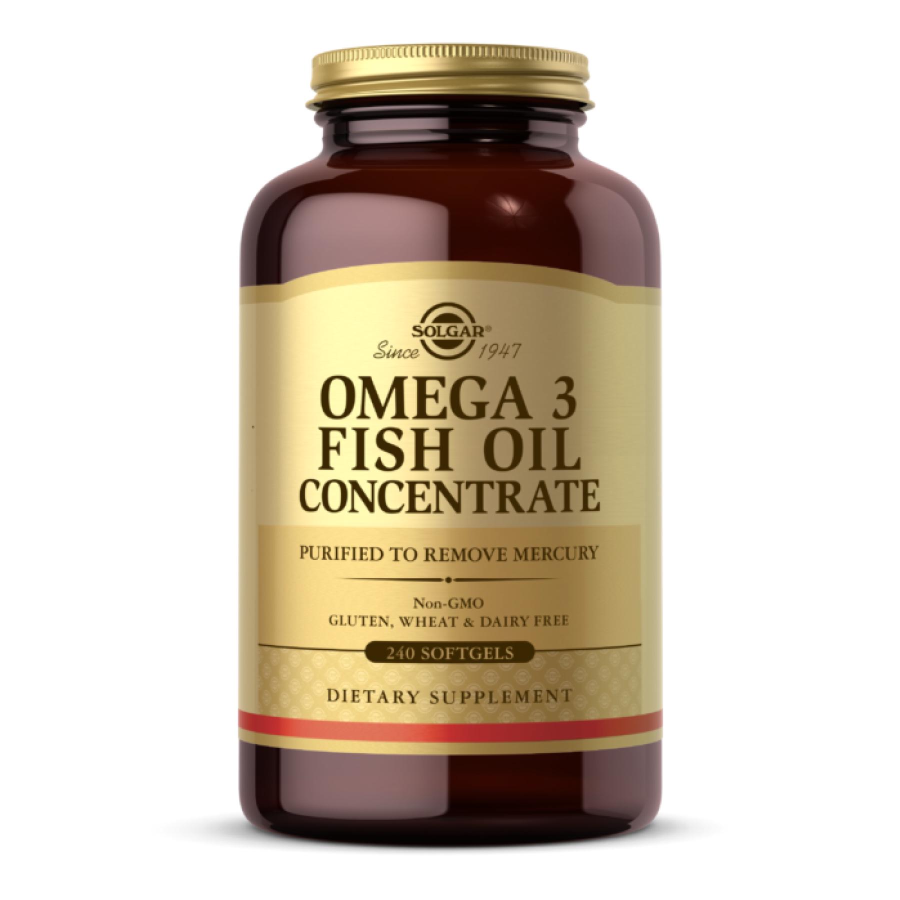 Омега -3 Solgar Omega-3 Fish Oil Concentrate 240 мягкие капс.