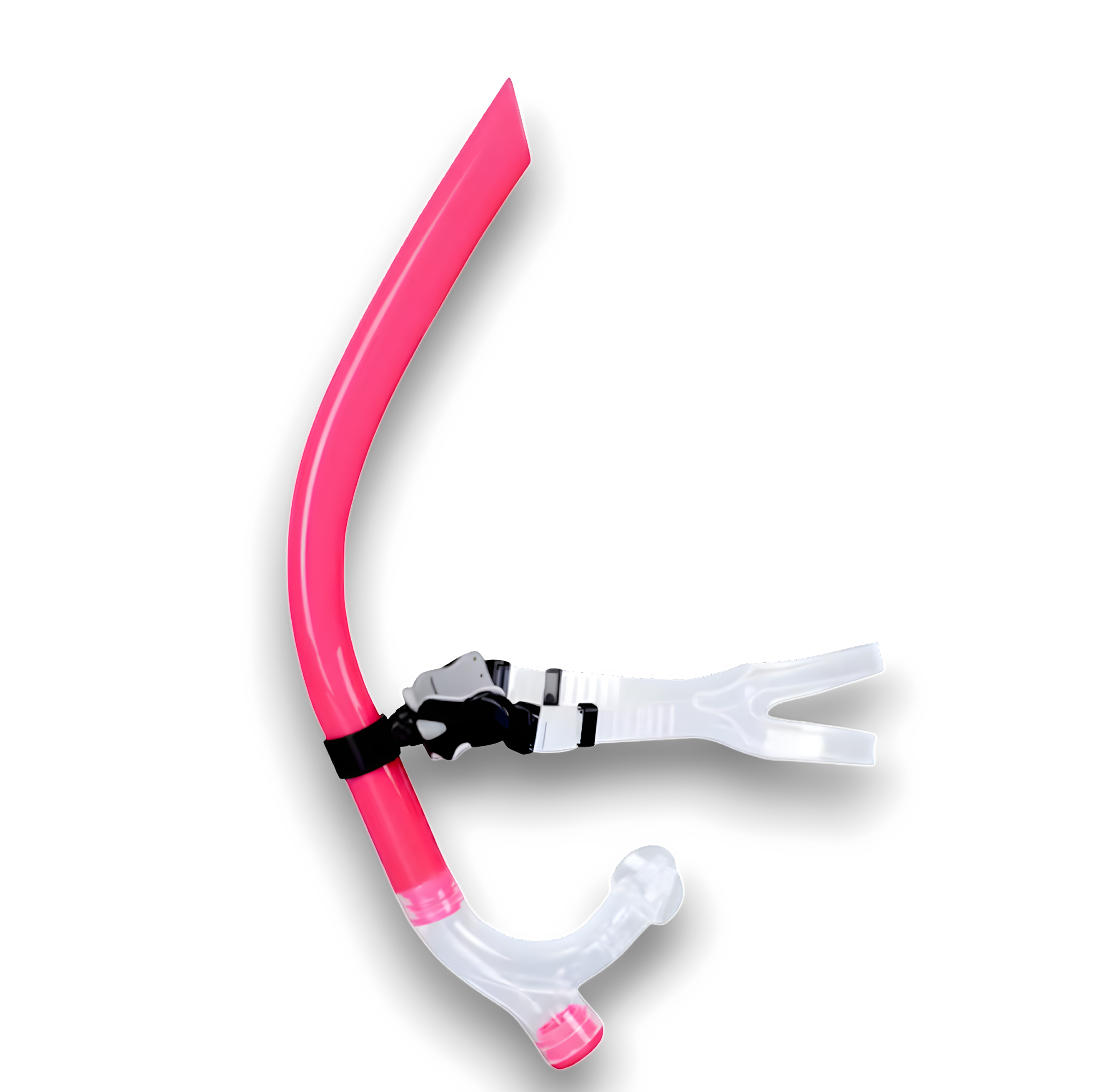 Трубка для плавання фронтальна з одностороннім продувним клапаном Рожевий (33026012)