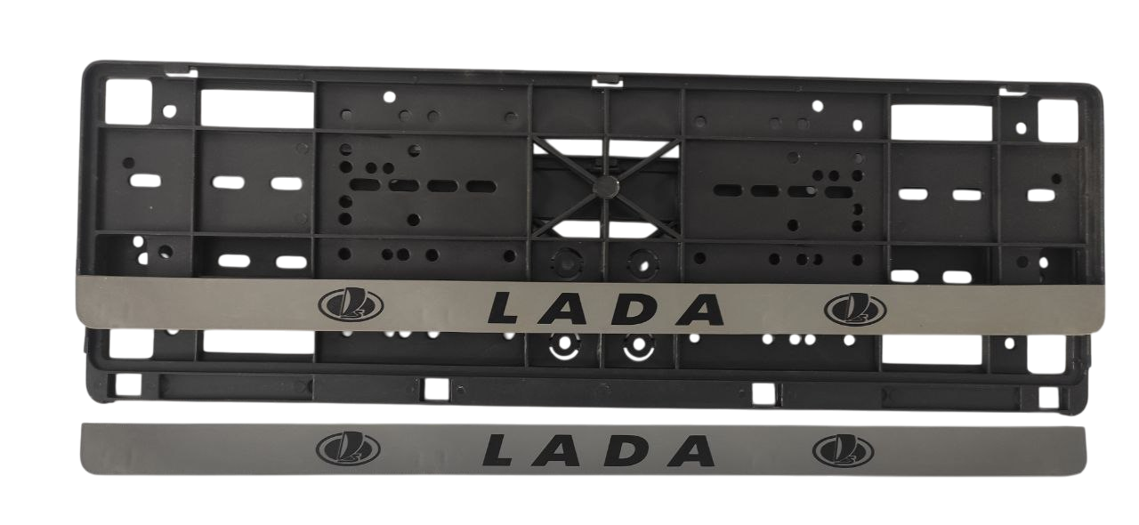 Рамка номерного знаку із защіпками Книжка з написом "Lada" пара (18060) - фото 2 Рамка номерного знаку із защіпками Книжка з написом "Lada" пара (18060) - фото 2