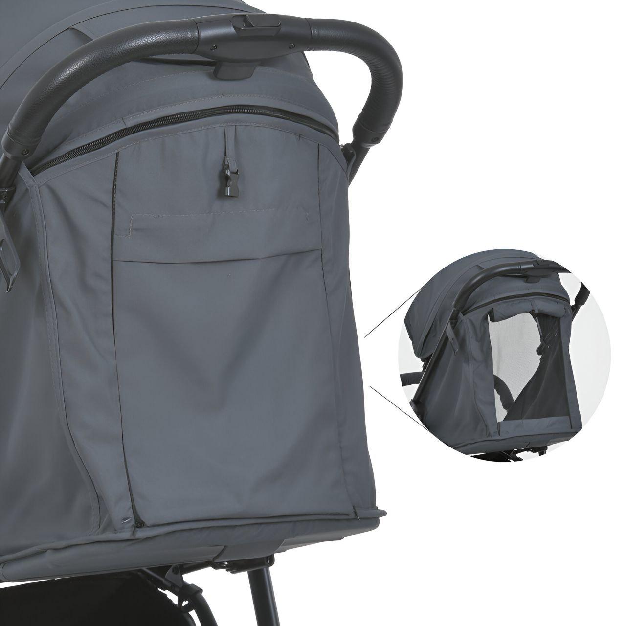 Коляска-книжка прогулянкова Bambi M 4249-2 максимальне навантаження до 25 кг Gray Matt (24039651) - фото 6