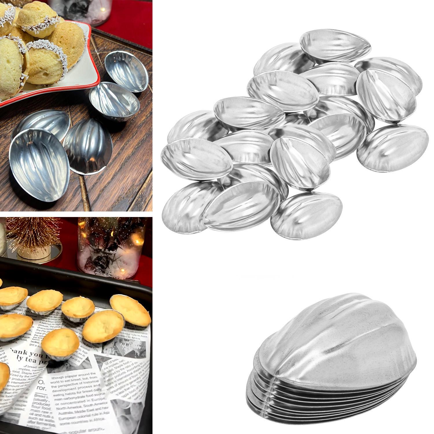 Набор формочек порционных металлических для печенья Орешки с ребристой поверхностью 20 шт. (26250600) - фото 6 Набор формочек порционных металлических для печенья Орешки с ребристой поверхностью 20 шт. (26250600) - фото 6