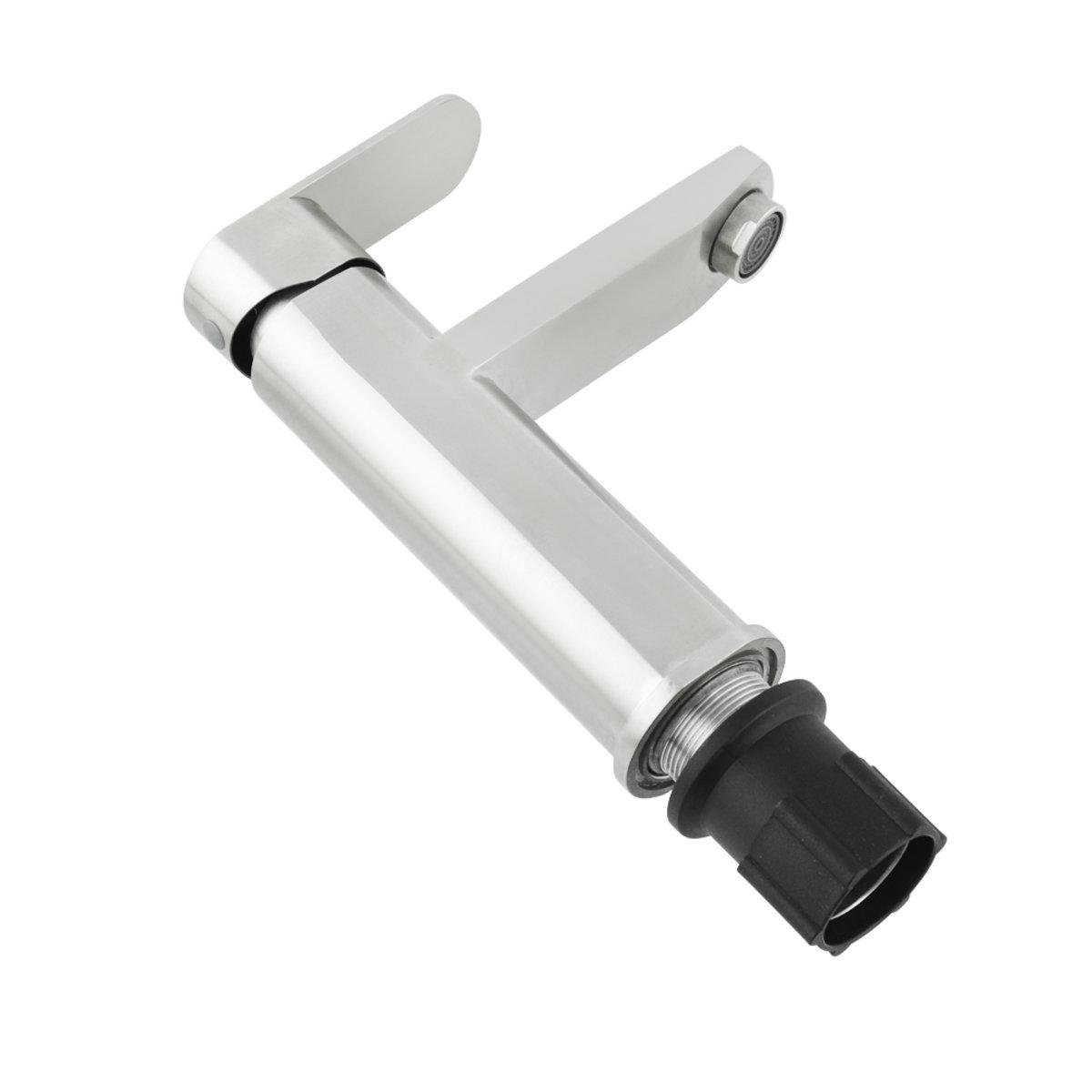 Смеситель для умывальника Venta VL103MS однорычажный в ванну нержавеющая сталь врезной - фото 2 Смеситель для умывальника Venta VL103MS однорычажный в ванну нержавеющая сталь врезной - фото 2