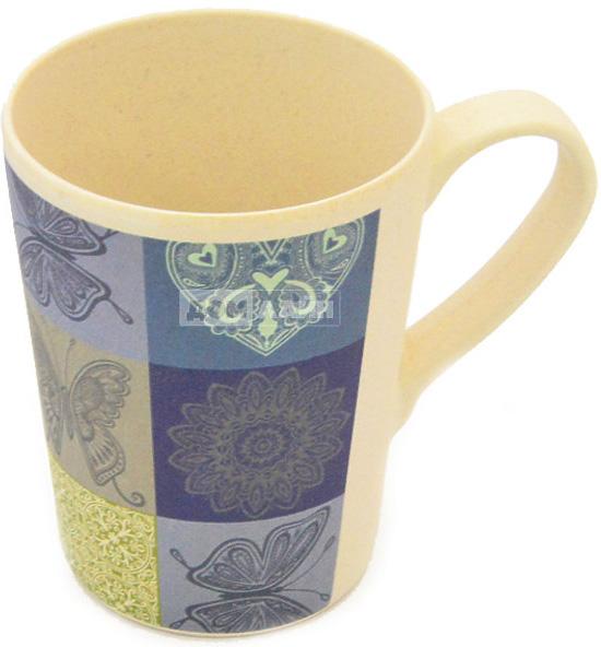 Кружка Fissman Butterfly 300 мл из бамбукового волокна (FN-SC-8956)