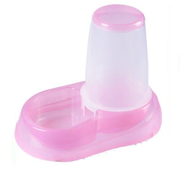 Поїлка для тварин з дозатором пластикова 1,5 л Рожевий (B40703DKL)