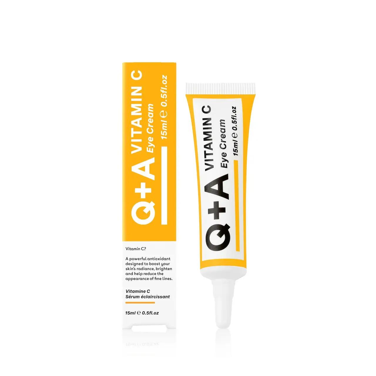 Крем для шкіри навколо очей живильний Q+A Vitamin C Eye Cream 15 мл (10249482) - фото 1