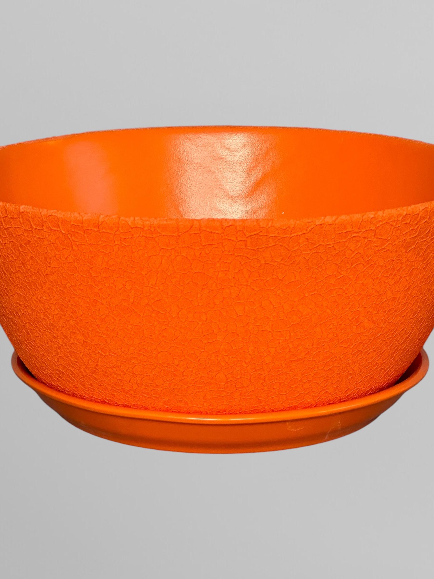 Горщик для квітів керамічний Бонсайниця шовк 5,5 л Помаранчевий (Г03010) - фото 3 Горщик для квітів керамічний Бонсайниця шовк 5,5 л Помаранчевий (Г03010) - фото 3