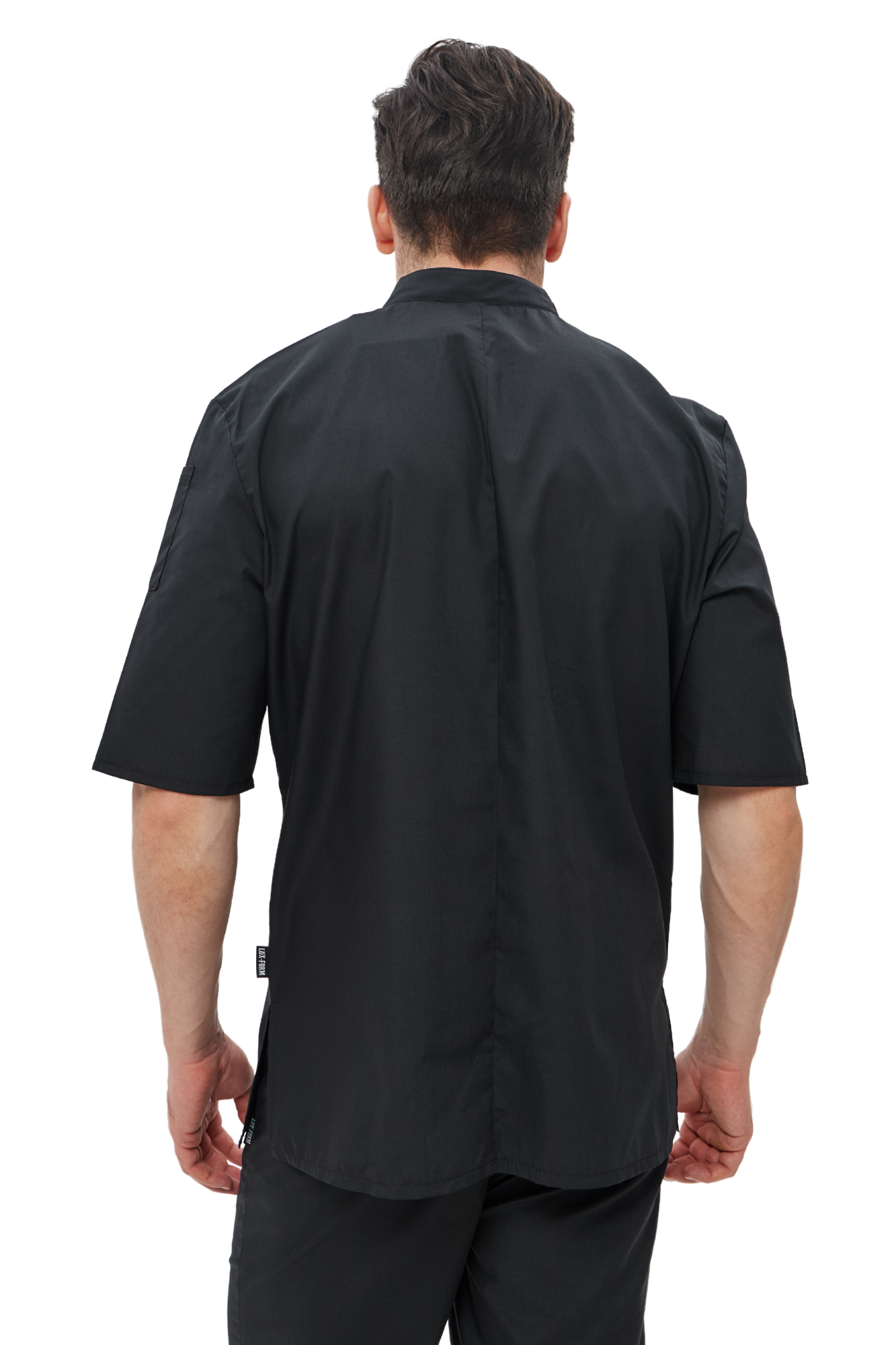 Кітель кухарський унісекс рукав 1/3 Лайт Lux Form р. 54 Чорний (4914) - фото 4