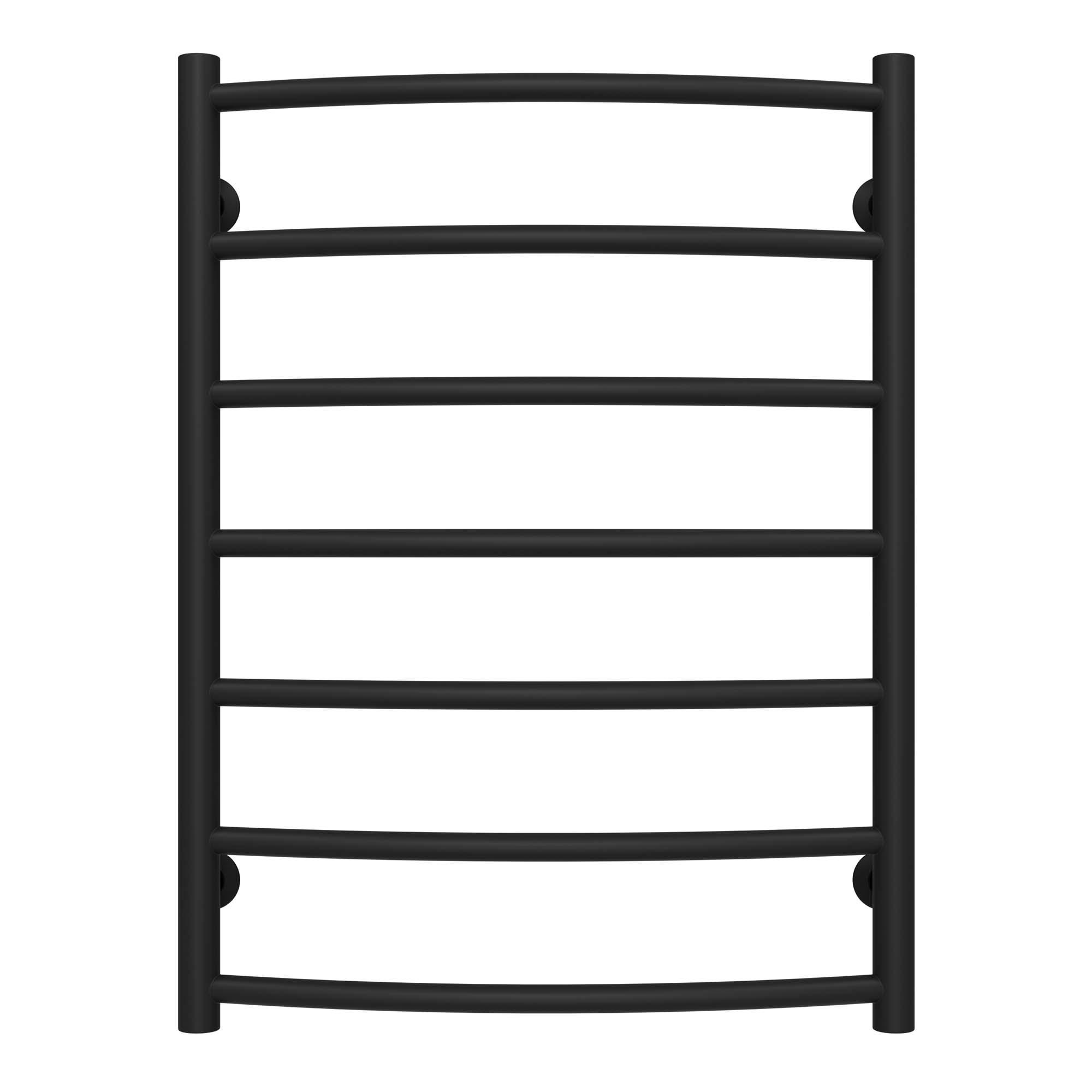 Полотенцесушитель водяной Deffi Классик П7 нижнее подключение нержавеющая сталь 500х700 мм Черный (C.DK.70.50.7.B.A)