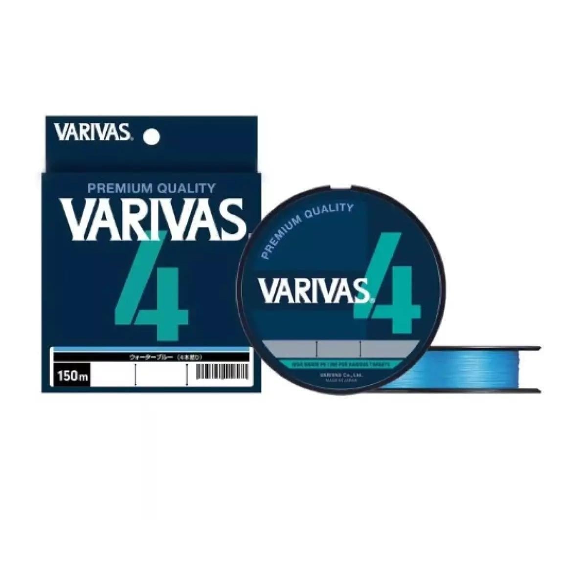 Шнур Varivas PE Line X4 #1,2/0,185 мм 9,51 кг 150 м Water Blue (2184199393)