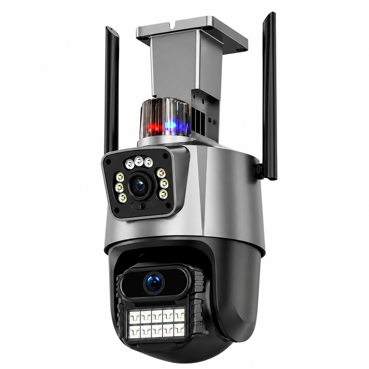 Камера видеонаблюдения поворотная Wi-Fi ICSEE 8MP 2 объектива (500А)