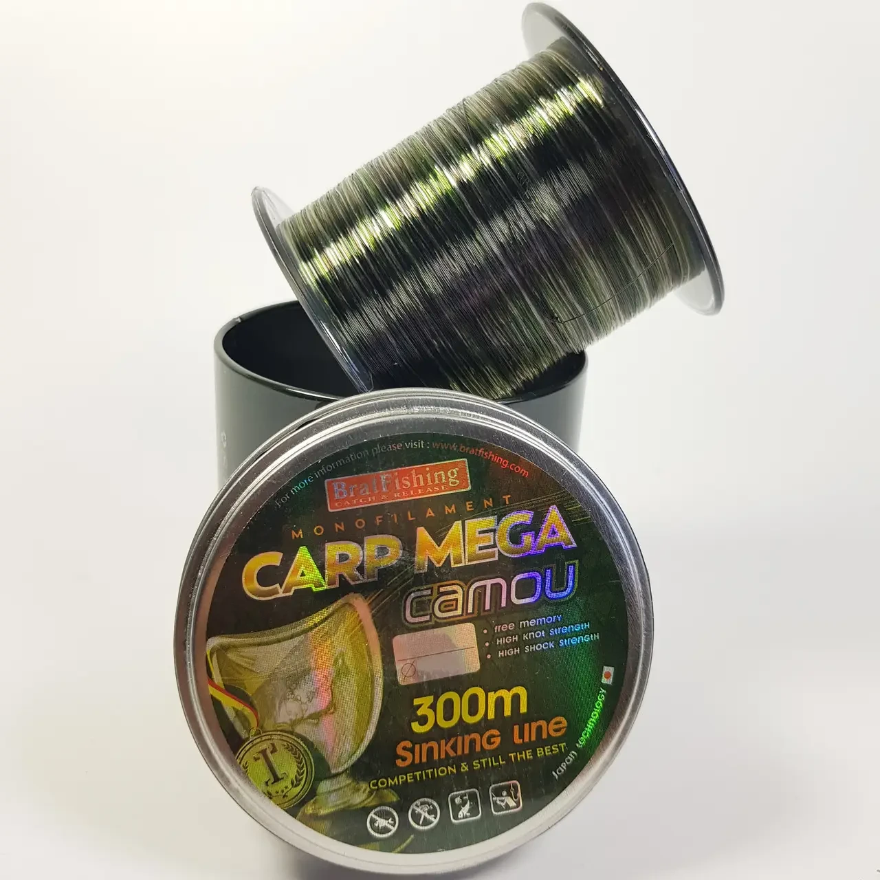 Волосінь мононитка Carp Mega Camou 300 м 0,33 мм (LM_BF-CPMEGA-300-033)