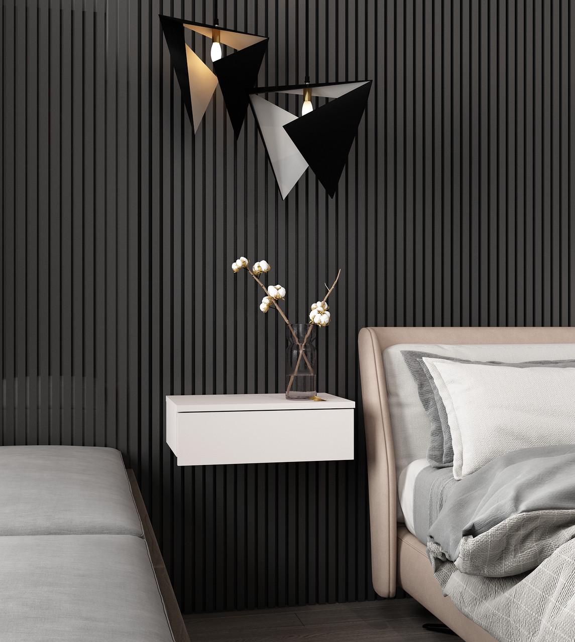 Тумба прикроватная Doros Левия 1Ш 46х31х15 см Белый (41516093) - фото 3 Тумба прикроватная Doros Левия 1Ш 46х31х15 см Белый (41516093) - фото 3