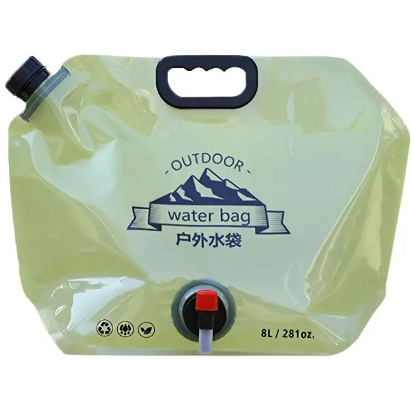 Канистра-пакет для воды с краном на 8 л 42х31 см