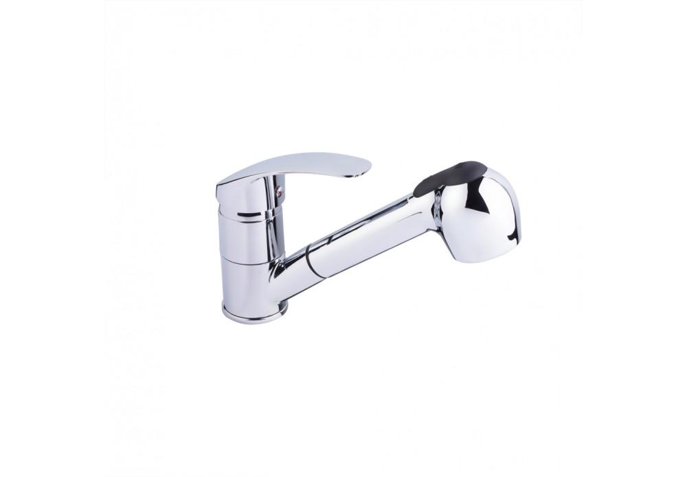 Смеситель для кухни с выдвижным изливом Lidz CRM Mars 81 011 Смеситель для кухни с выдвижным изливом Lidz CRM Mars 81 011