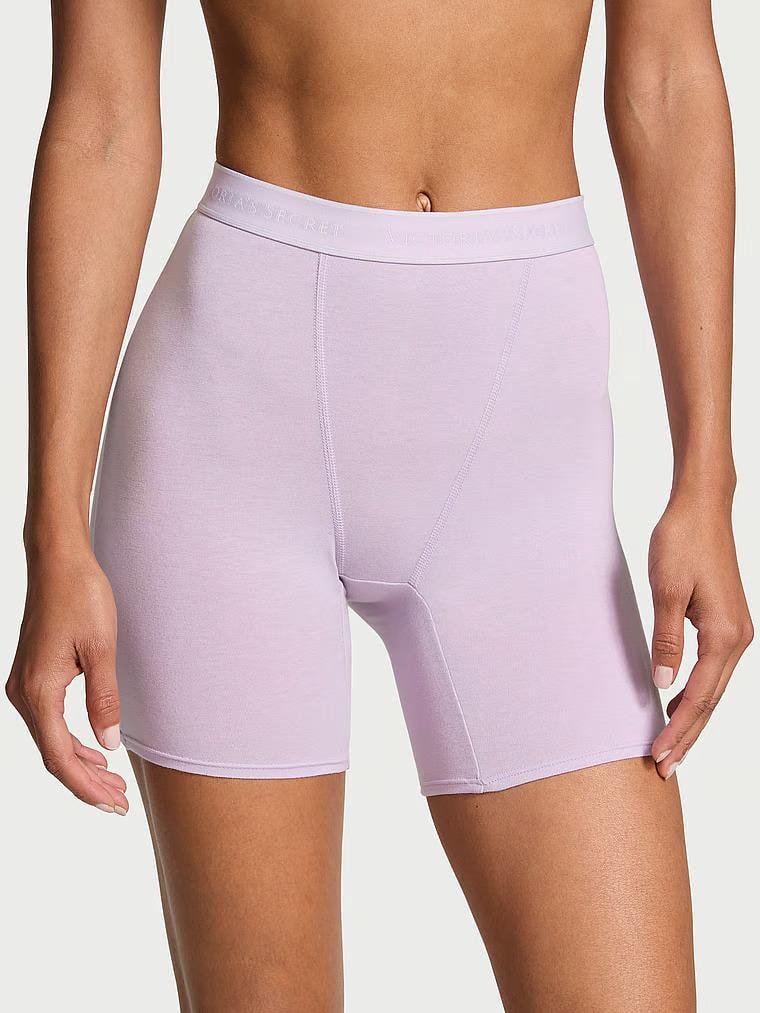 Трусики Victoria’s Secret Pink Logo Cotton High Waist Boxer Brief Knickers S Сиреневый (26645159)