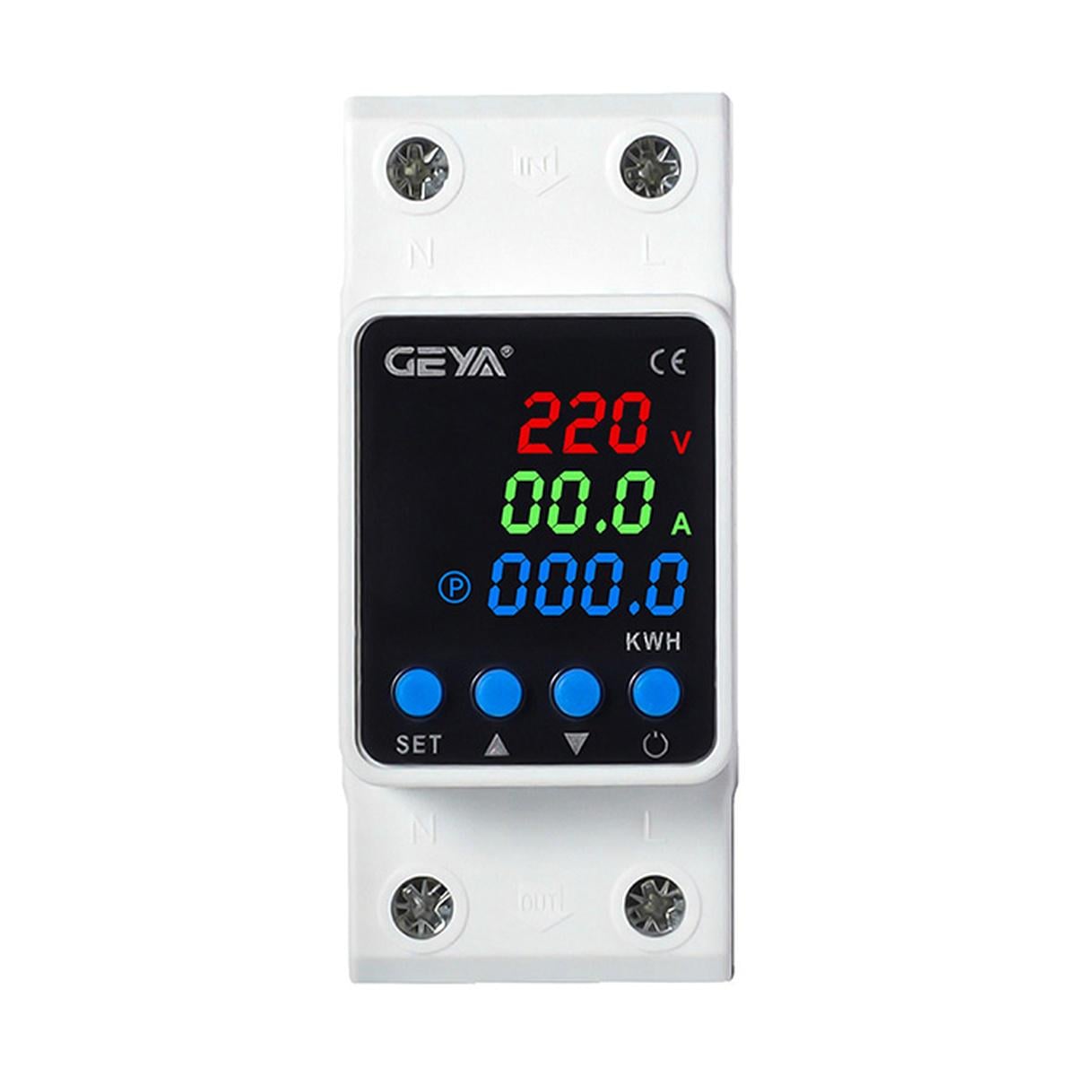 Реле напряжения GEYA GPS6-VAK-63-U 63A 230V на DIN-рейке (Up Line)