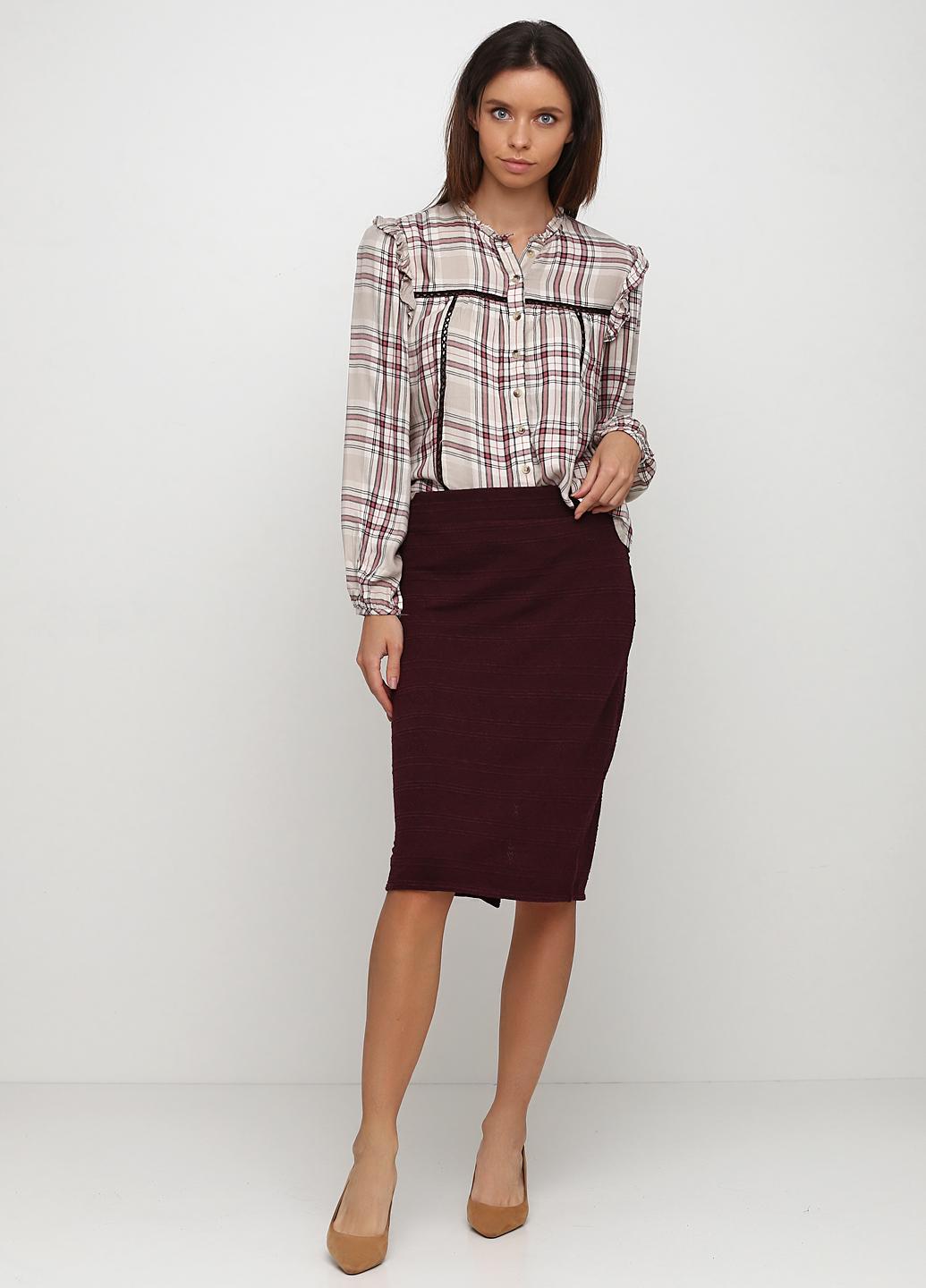 Юбка C&A XS Бордовый (1097268b35)