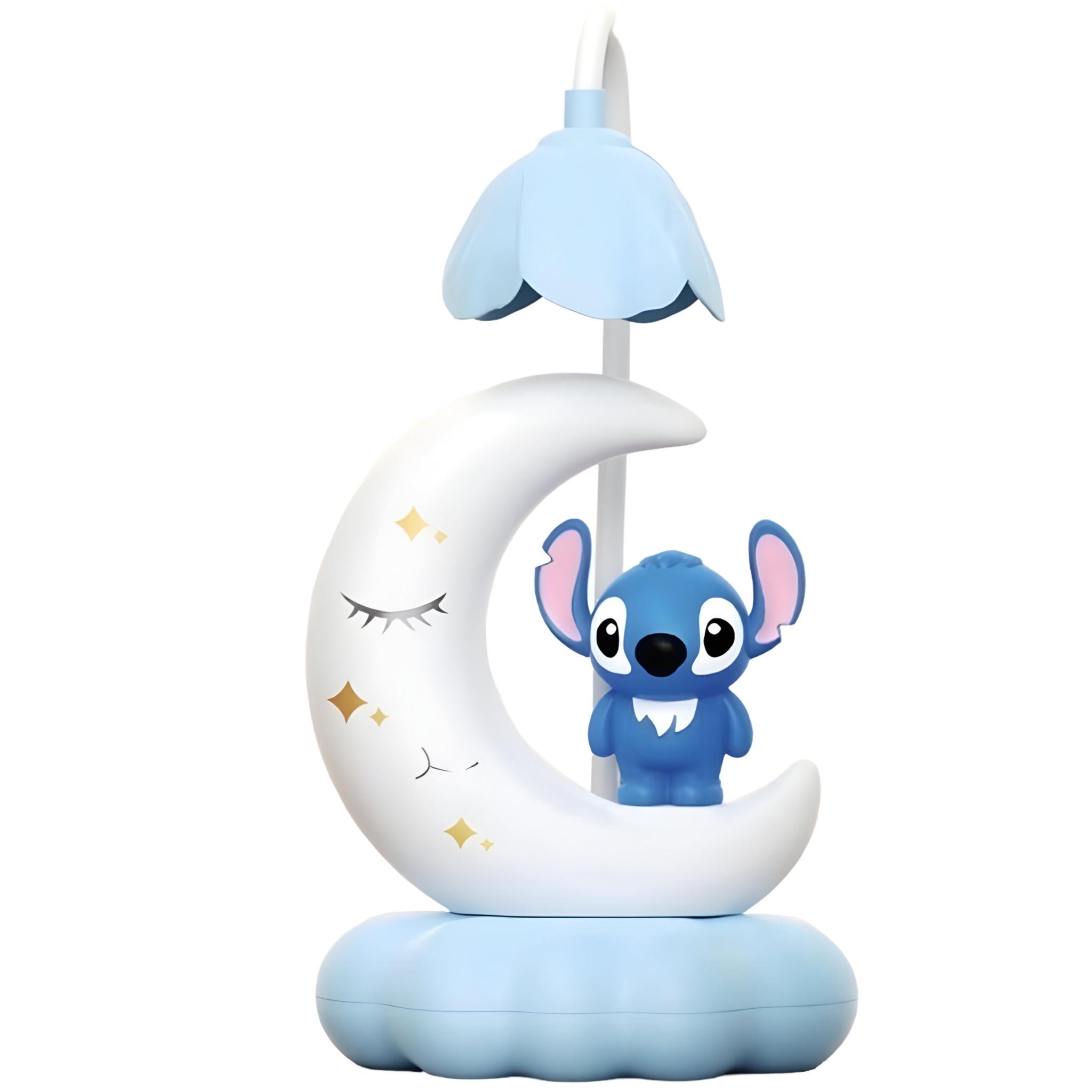 Настольная лампа Стич на луне Голубой (352B) - фото 1 Настольная лампа Стич на луне Голубой (352B) - фото 1