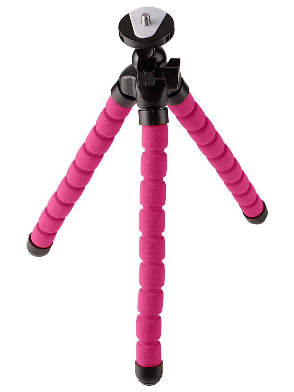 Настольный штатив Alitek Flexible Sponge Long с держателем для телефона Pink - фото 6