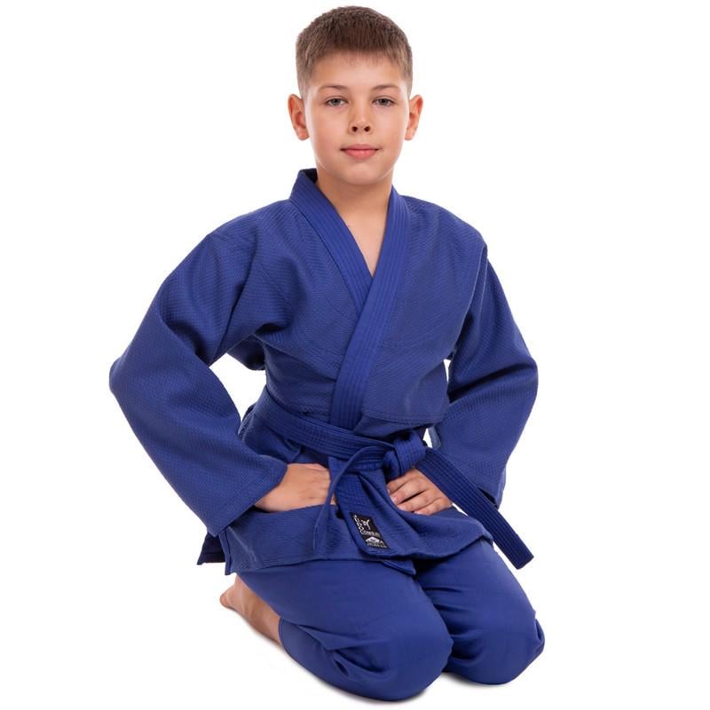 Кимоно дзюдо Matsa MA-0015 450 г/м2 р. 3/160 см Синий (6936116105613)