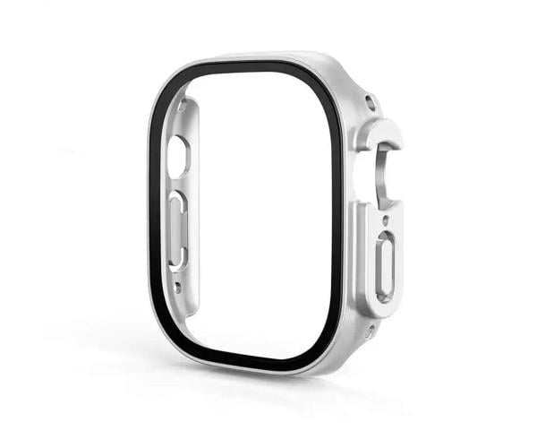 Чохол із захисним склом Protective Cover with Glass для Apple Watch 49 мм Срібний