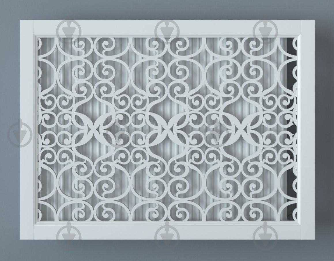 Экран-решетка декоративная на батарею отопления R66-F60 Белый (R66-F60) - фото 2