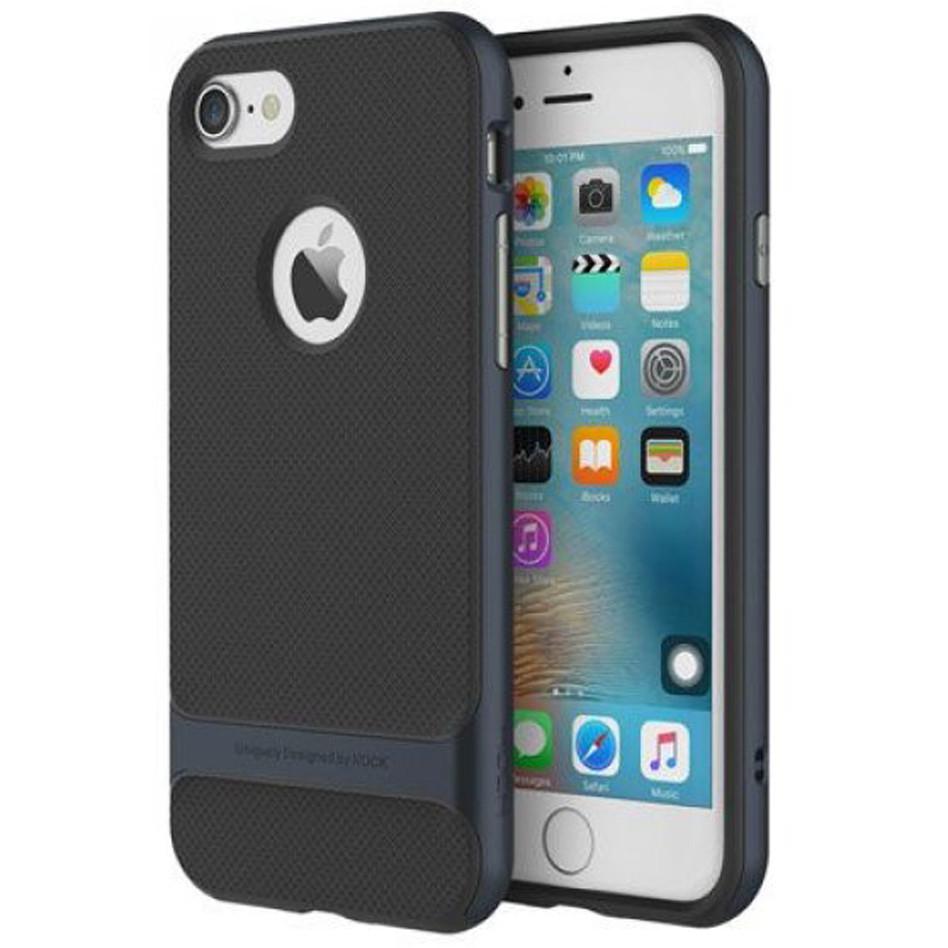 Чохол накладка Rock Royce Series Case for iPhone 8, Black-Navy Blue - фото 2