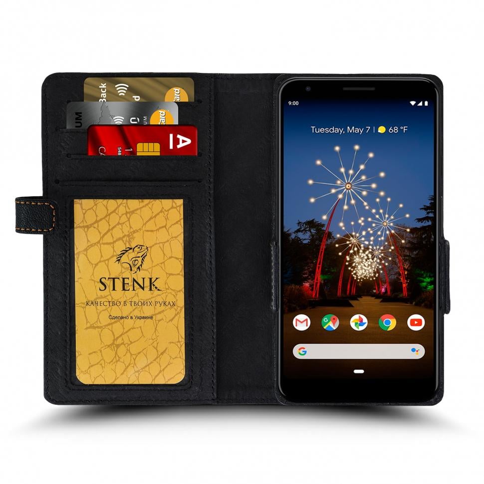 Чехол книжка Stenk Wallet для Google Pixel 3a Черный (64129)