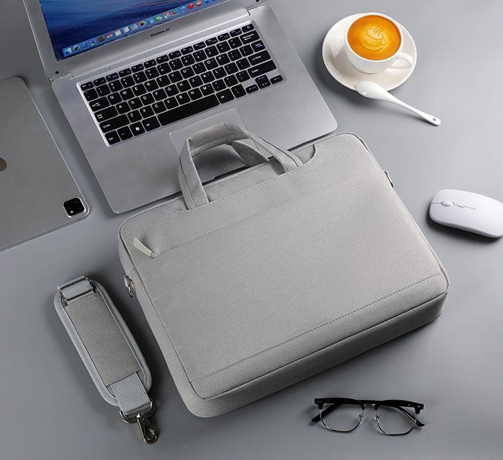 Сумка для ноутбука 17-17,3" протиударна велика Сіра (IBN048S) - фото 8