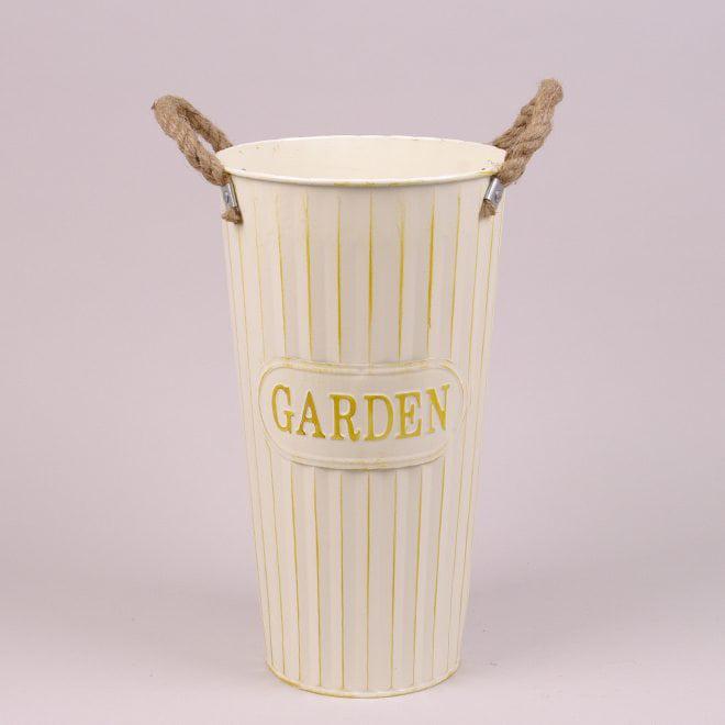 Кашпо металлическое Flora Garden 38913 Желтый (DR013679)