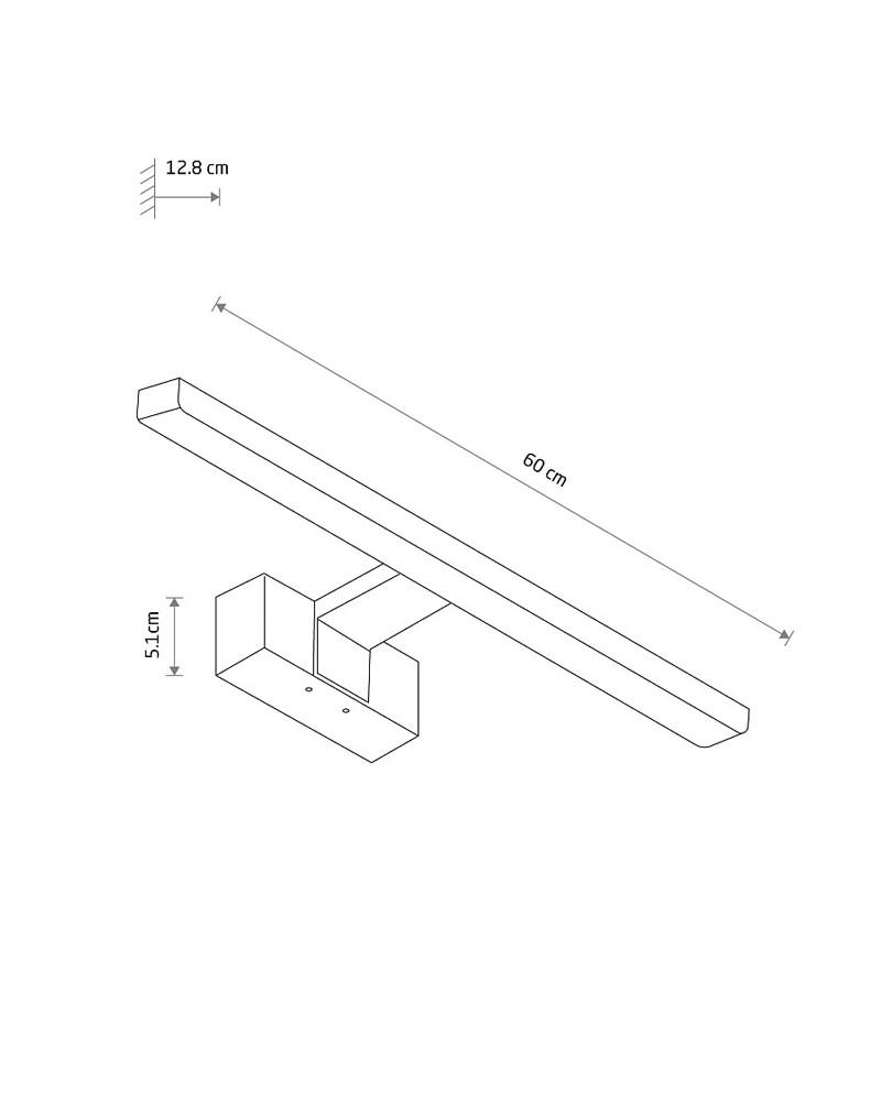 Светильник Nowodvorski 10673 Cezanne LED 1x12W 3000K 900Lm IP44 (2229959291) - фото 9