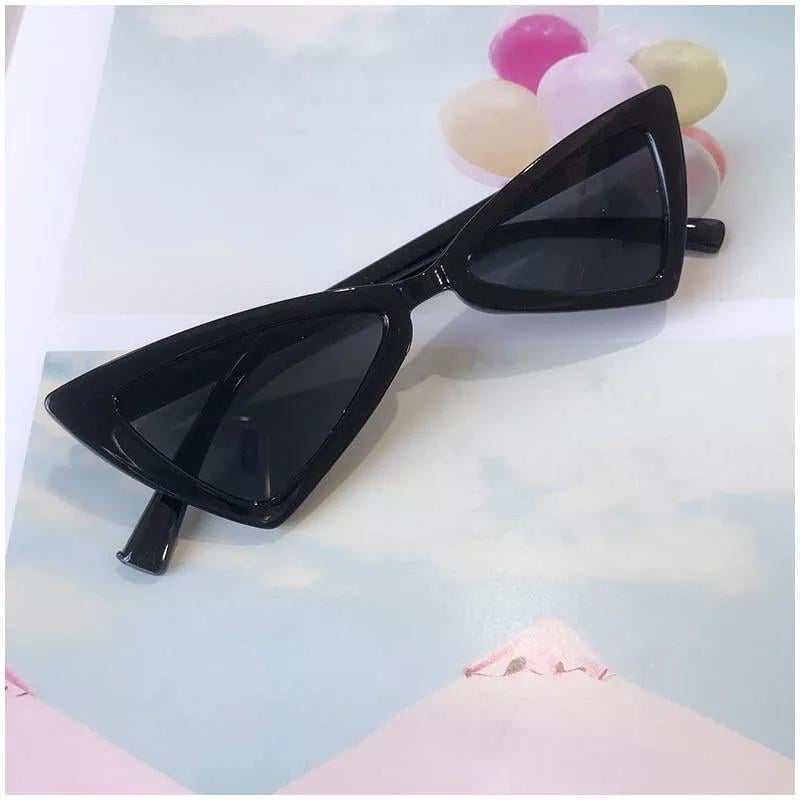 Очки детские треугольные стильные солнцезащитные Черный