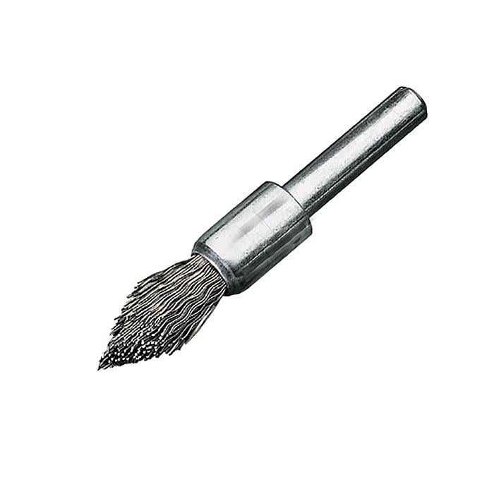 Щетка концевая Lessmann 12х20 мм хвостовик 6 мм нержавеющая гофрированная проволока 0,3 мм 20000 об/мин 451362 (13741)