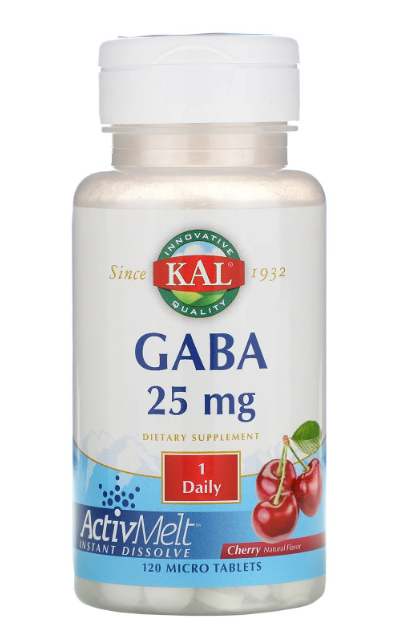 Амінокомплекс KAL GABA 25 мг 120 Micro Tablets Cherry Flavor