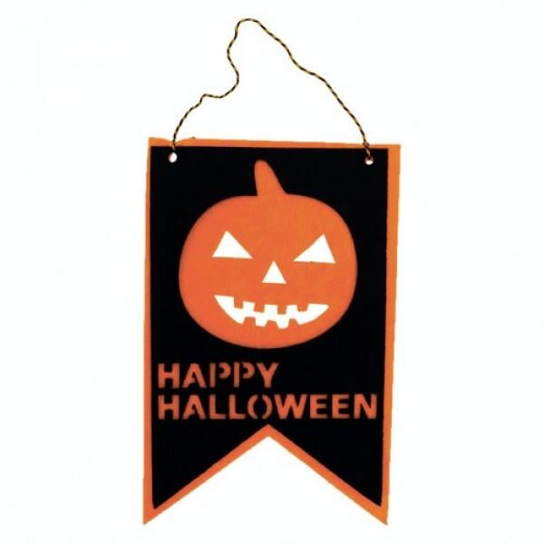 Декор на Хэллоуин Seta флаг Тыква Happy Halloween (19-565BLK)