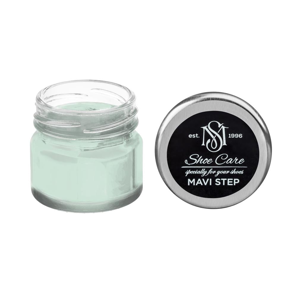 Крем-фарба для замші та нубуку MAVI STEP Custom 25 мл Біло-бірюзово-жовтий (1010-G)